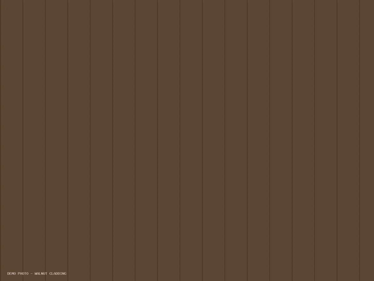 Walnut cladding
