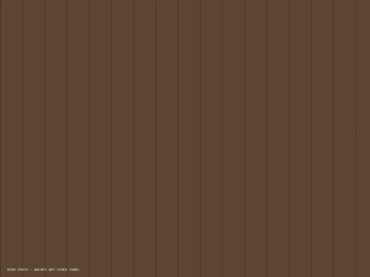 Walnut WPC fence panel